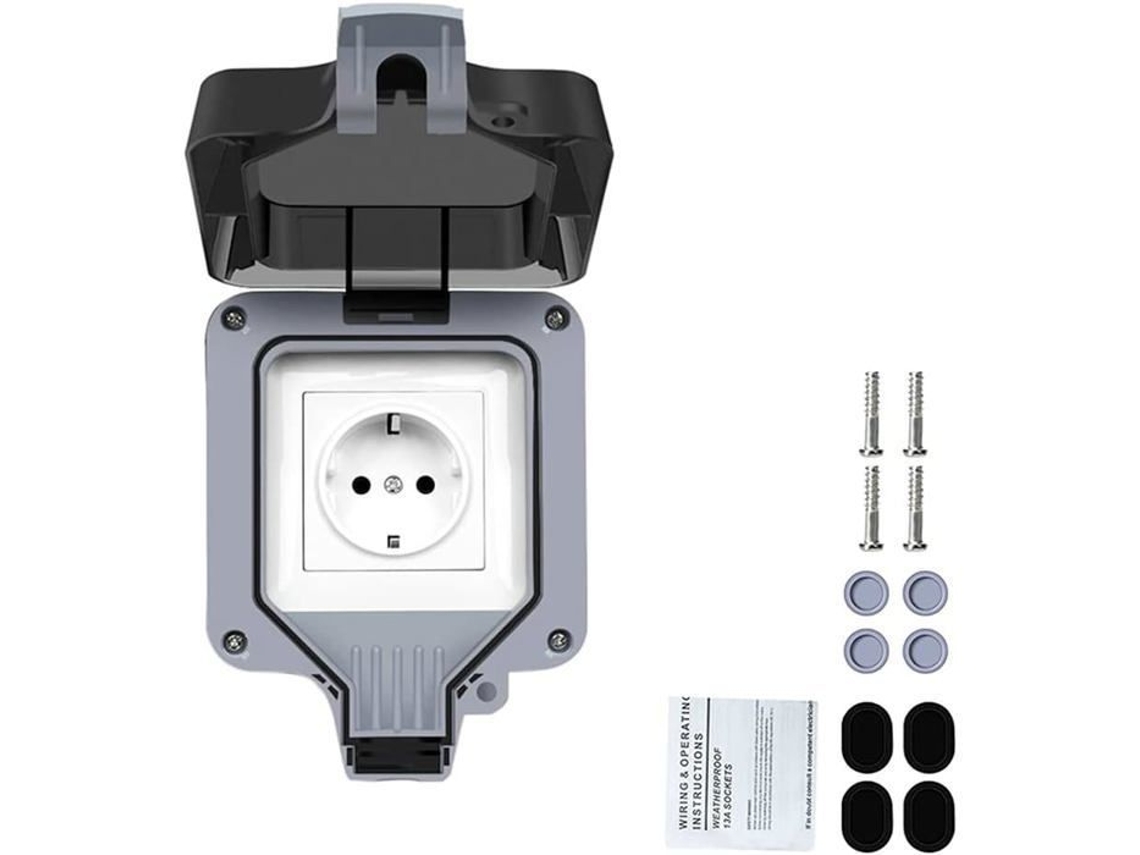 Tomada Externa À Prova D'água Netboat Ip66, 16a