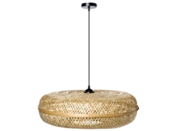Lámpara Colgante Beliani Lajas De Bambú Natural 62x62x133