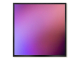 Quadro de vidro magnético com gradiente sutil para o hall Espelharte (50x50 cm)