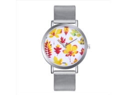 Reloj De Cuarzo Unisex Con Correa De Malla Zhoulianfa K036-w Plata