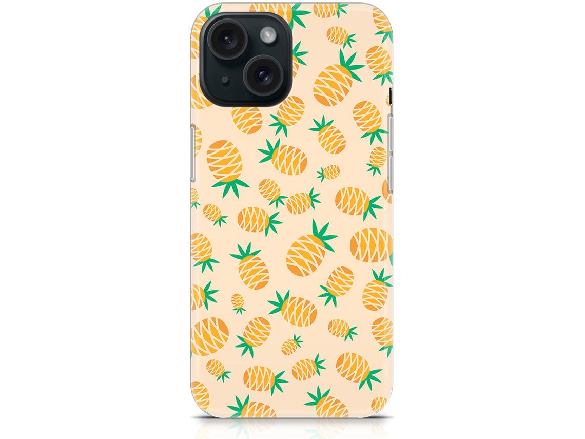 Capa Ananás Flexível para iPhone 14 Plus THE CASES MARKET Silicone Multicor