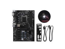 Placa Mãe De Mineração Colorful B250a Btc Yv20 Para Computador Atx Intel B250 Lga1151 Luz Dourada