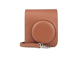 Bolsa Para Câmera Em Couro Pu Bolsa De Ombro Para Câmera Grande Capacidade Para Câmera Mini40 Brilvibera