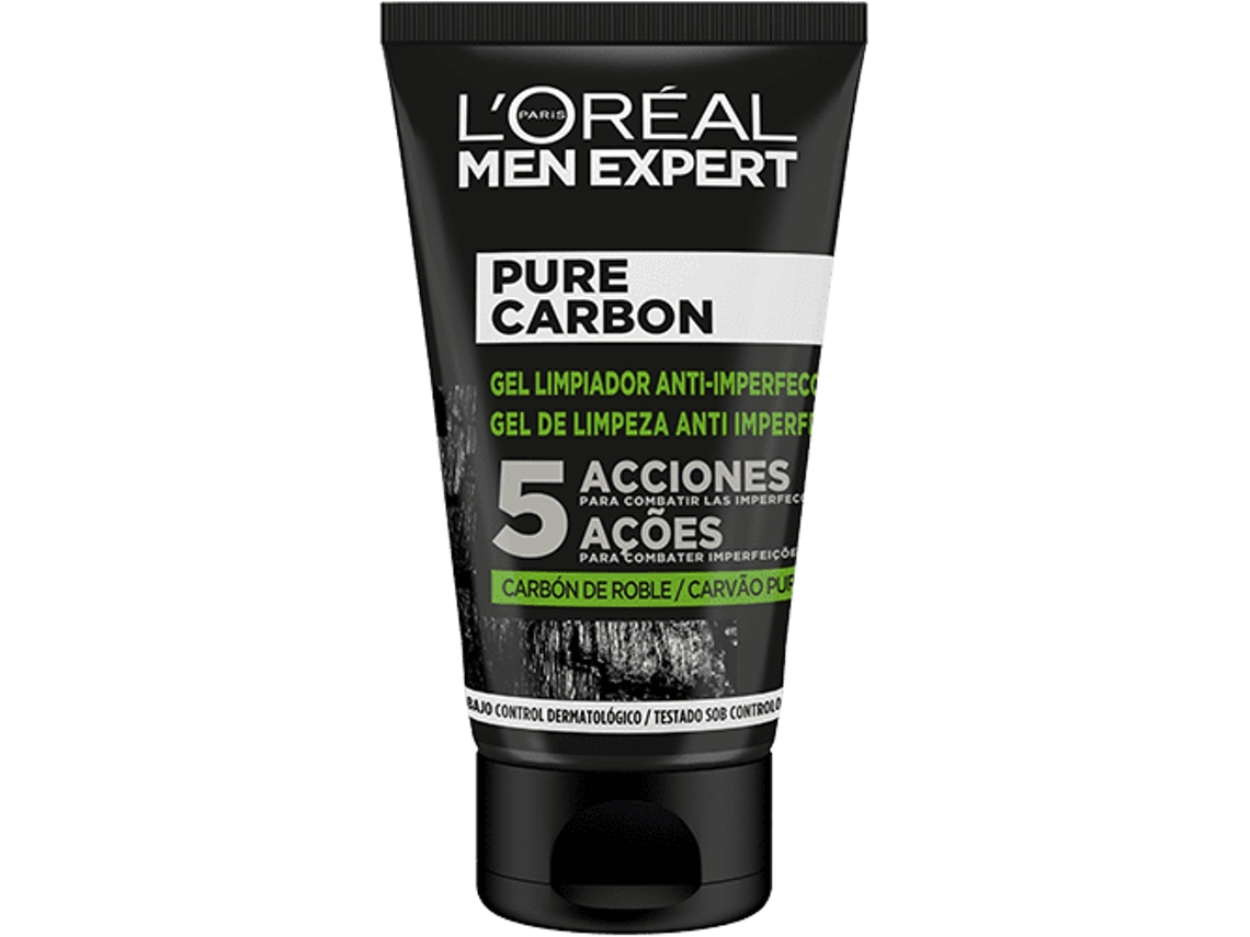 L'ORÉAL PARIS Men Expert Pure Carbon Gel Limpiador Anti-Imperfecciones 100 Ml