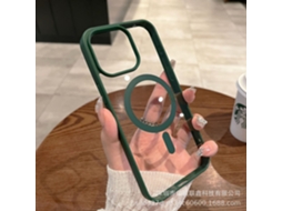Capa Para Iphone 17 Pro Max, Verde Cangling, Magnética, Transparente, Em Acrílico, Resistente A Quedas