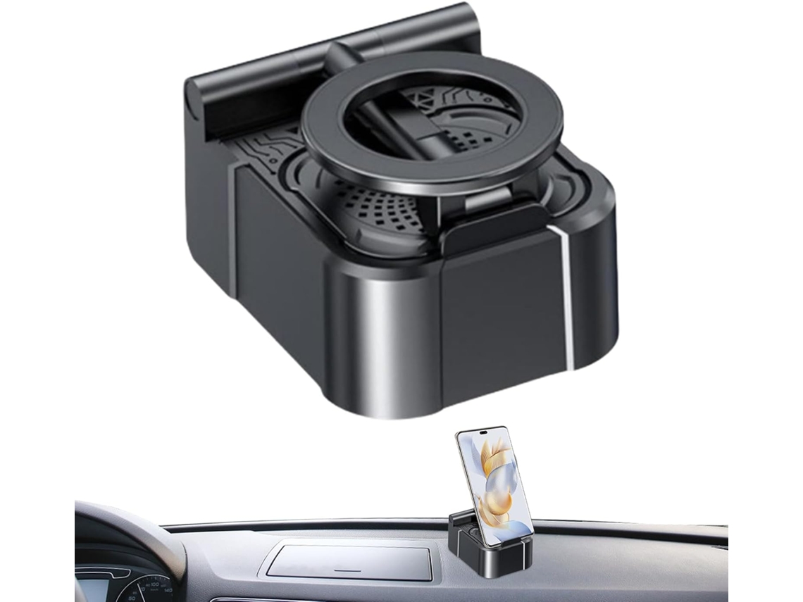 Suporte De Mesa Para Celular, Suporte Magnético Para Celular Com Alto Falante Sem Fio Base De Portátil E Estojo Bateria