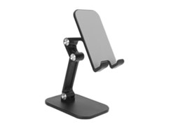 Suporte Para Telefone Portátil Plegável Ajustável Anti-deslizante Para Mesa Preto