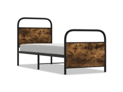 Bed Frame, Bed Frames Vidaxl Marrom Madeira Processada (80 X 200 Cm)