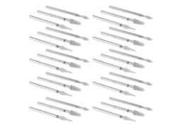 30pcs Brocas De Lixadeira De Unhas Embaladas Individualmente Aço Inoxidável Para Manicure E Remoção De Cutículas
