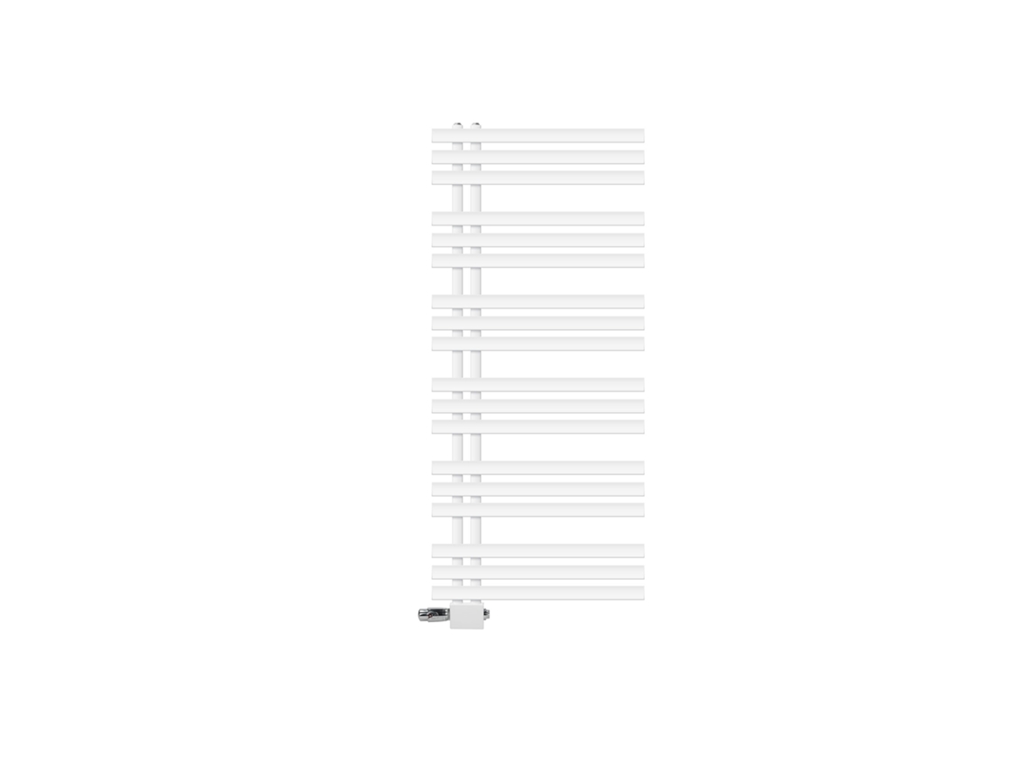 Radiador Banheiro Conexão Central 600x1400 Mm Branco Com Jogo de Conexão Luxebath