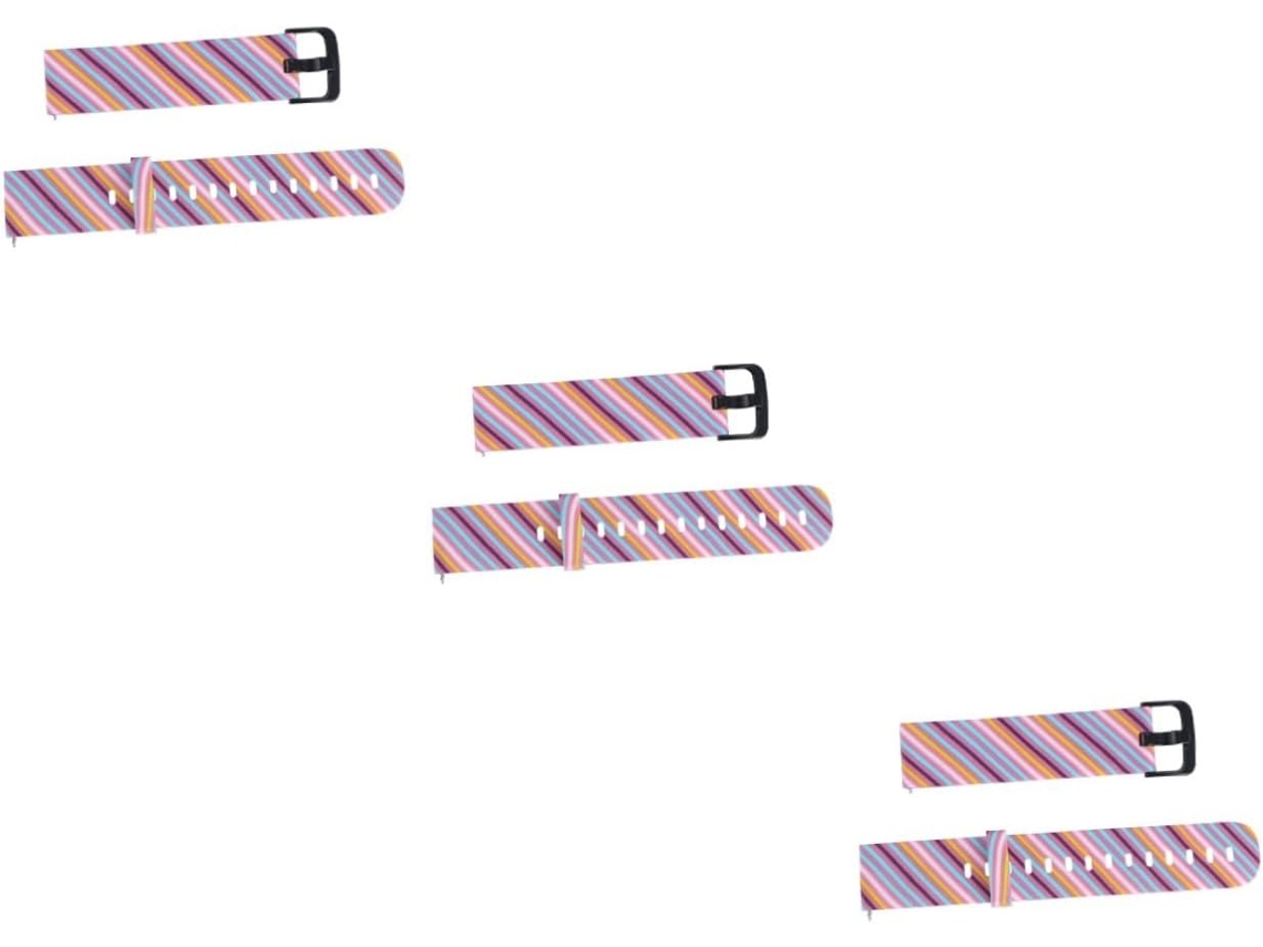 Conjunto De 3 Pulseiras De Silicone Modernas Para Relógio, Confortáveis E Fáceis De Instalar E Remover.