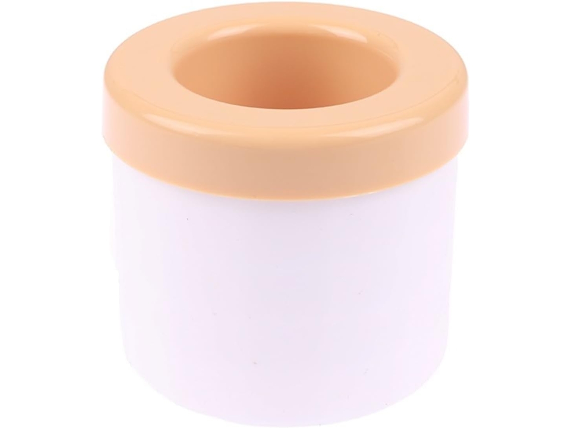 Formas Cilíndricas De Silicone Para Cubos De Gelo, 40 Cubos, Ideal Para Bebidas, Café E Utilização No Congelador. Amarelo Hexinyigjly
