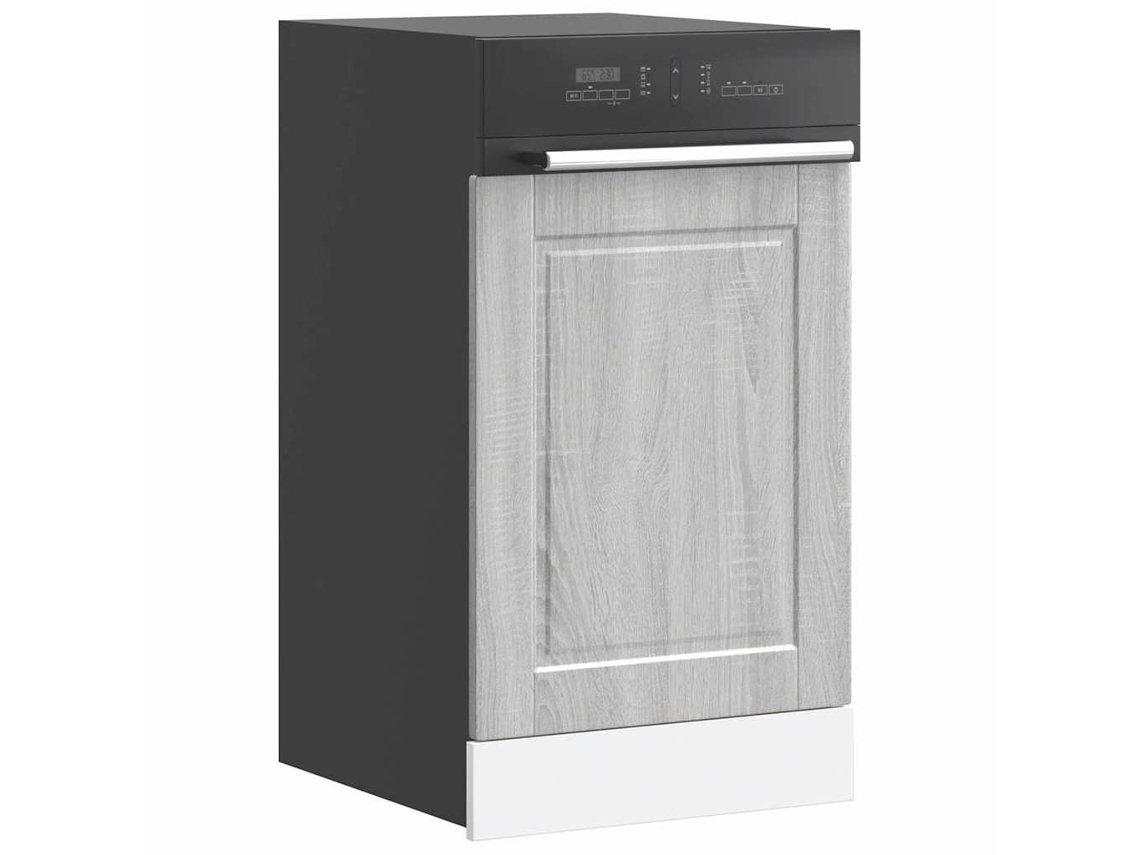 Vidaxl Painel Máquina Lavar Louça Porto Cinzento Sonoma 45x1,5x57 Cm