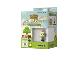 Jogo Nintendo 3DS Animal Crossing Happy Home Designer + Amiibo Isabelle+Jeu+Marie: Pack 