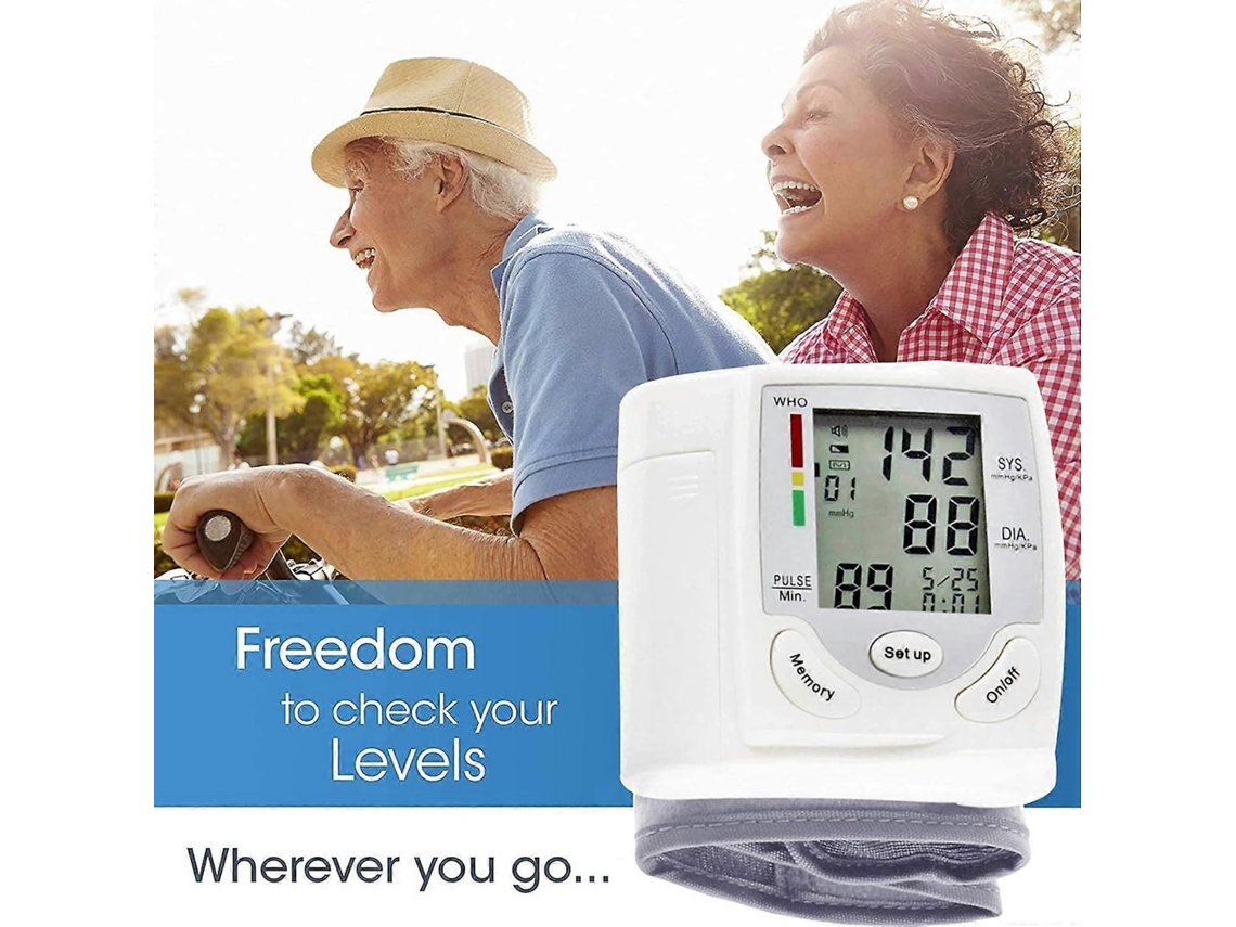 Monitor De Pressão Arterial De Pulso Automático E Preciso Com Braçadeira Grande Para Uso Doméstico.