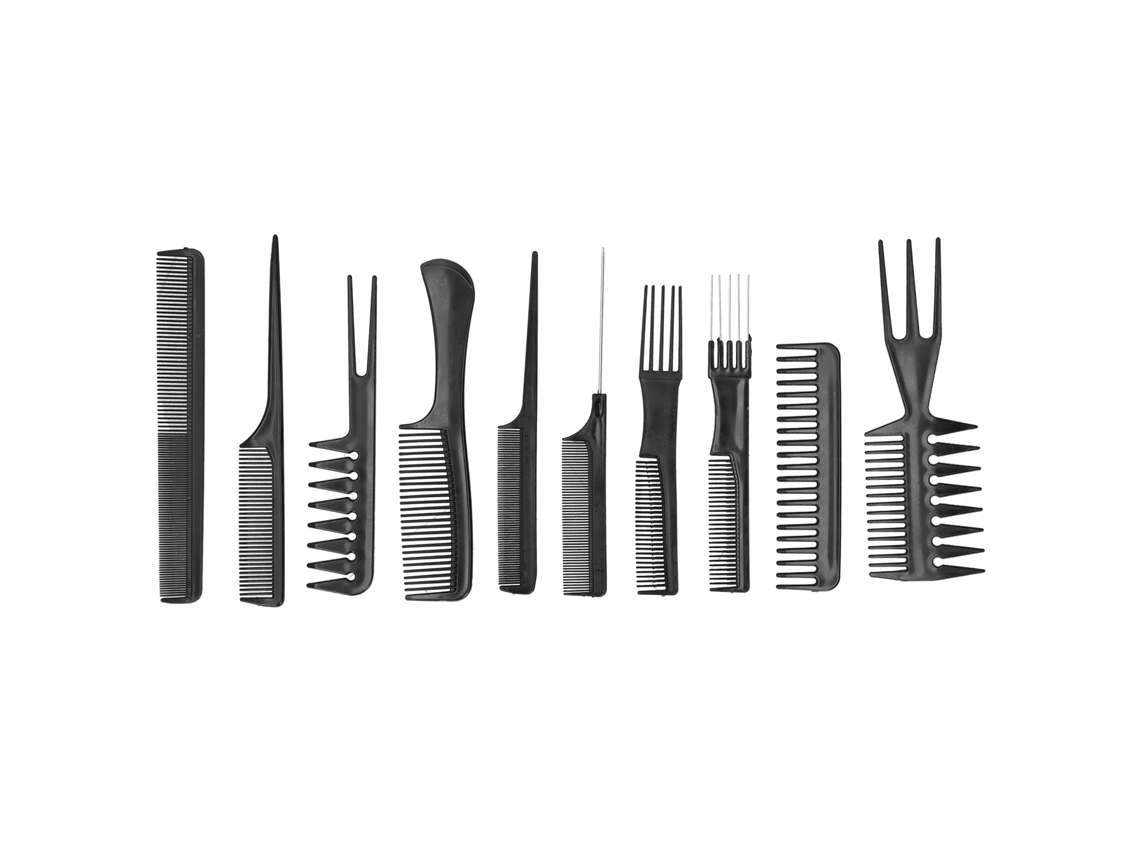 Conjunto de 10 Pentes Profissionais, Estilo, Anti emaranhado | S/MARCA