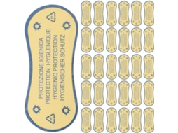 Barreira Protetora Autoadesiva Para Roupas Íntimas Em Pvc Azul, Ideal Para Festas.