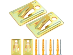 Kit De Montagem Na Parede Para Aquecedores Água Com 4 Suportes.