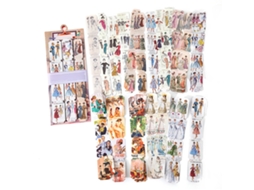 36 Adesivos de Diário com Design de Desenho Animado para Scrapbook e Decor Diy com S/MARCA