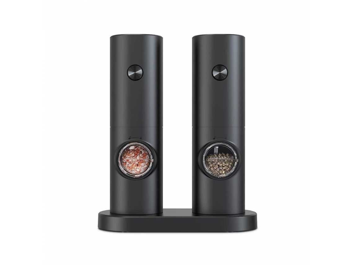 Conjunto de Moedores Elétricos Sal e Pimenta, Funciona com Bateria. AQUAFORGE