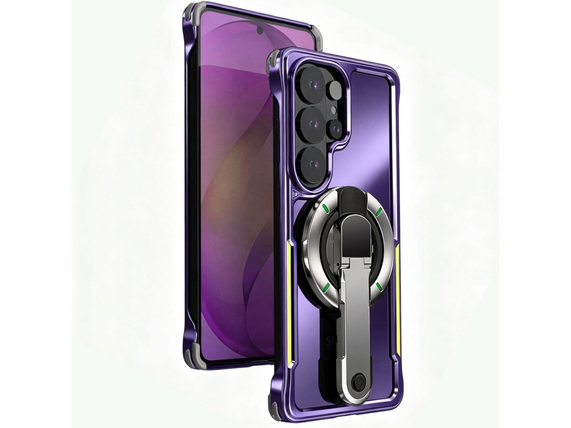 Capa Para Samsung Galaxy S26 Ultra Magnético Suporte Protetor Ecrã Roxo Czhhmart