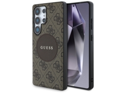 Guess Case 4g Patch Redondo Com Logotipo Clássico Para Samsung Galaxy S25 Ultra