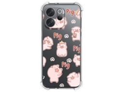 Capa Tumundosmartphone De Silicone À Prova De Choque Para Vivo V70 5g Com Estampa De Porquinho Em Desenho Animado
