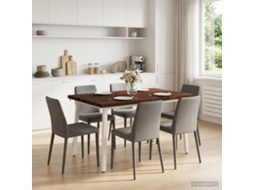 Vidaxl 120 X 80 X 75 Cm Madeira Sólida De Acácia Retangular