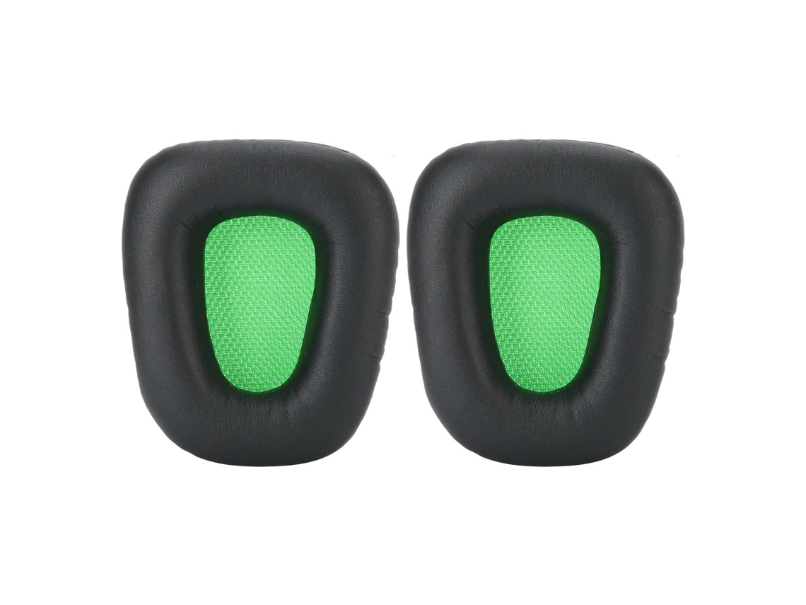 2 Almohadillas de Espuma negras y verdes para Auriculares Razer Electra 7.1 / 2.2 | S/MARCA