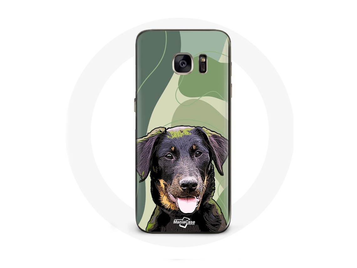 Capa para Samsung galaxy S6 edge lindoceron pretoRaça of Cachorros