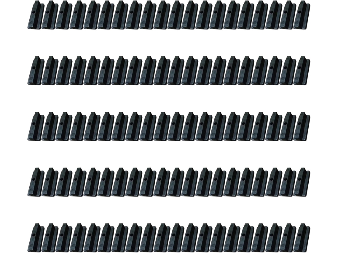 Conjunto De 100 Clipes Práticos 6mm Decks E Divisórias Em Formato T, Com Fusos Inclusos Fácil Instalação