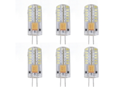 2026 6 Peças de Lâmpada Led G4 12v Branco Puro Fácil Instalação Luz Uniforme para Festa Lar