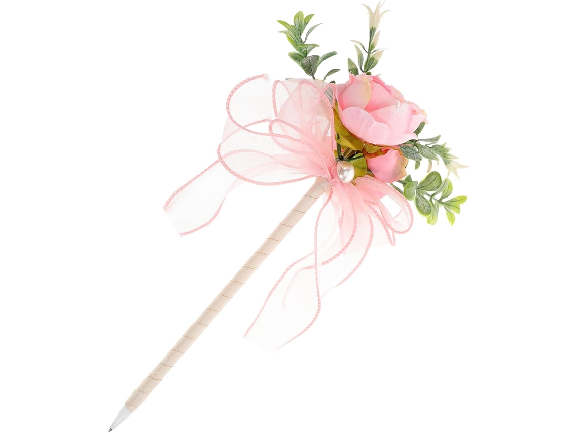 Caneta Bestonzon Em Formato De Rosa Com Função Esferográfica. Canetas