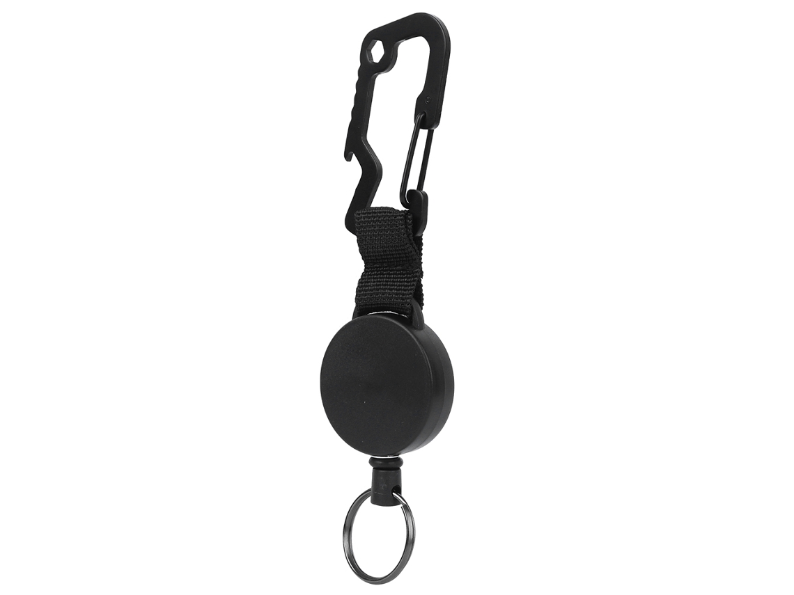 Pulseira Retratátil Chave Aço Inoxidável Antiperda