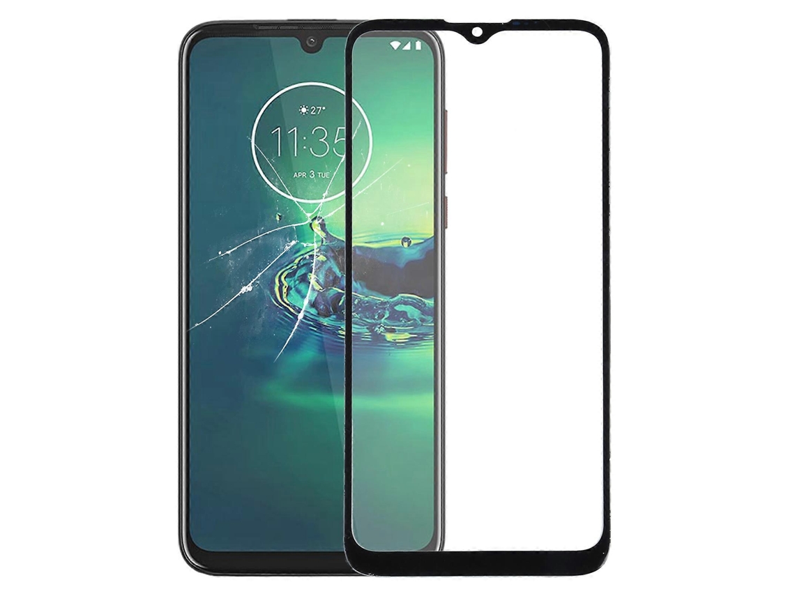 Lente De Vidro Externa Da Tela Frontal Para Motorola Moto G8 Plus Xt2019 / Xt2019-2 (preta)