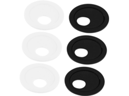 Capa Para Câmera De Celular, Webcam, Privacidade, 6 Peças, Abs, Cores Preto E Branco, Controle De Privacidade, Uso Diário Gokoco