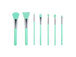 Kit de Pincéis de Silicone para Maquiagem Facial, Lábios, Olhos e Resina Uv Epóxi