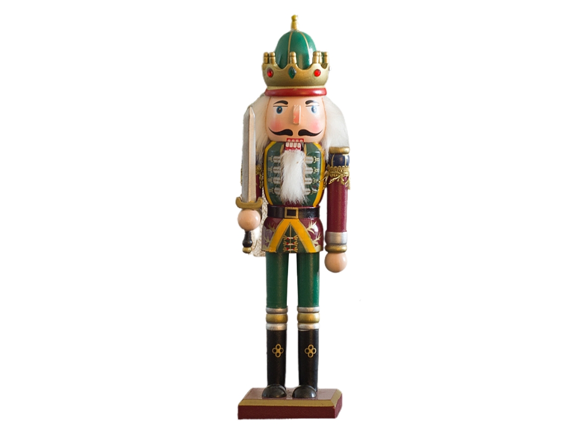 Ornament De Natal Em Madeira Com Embalagem