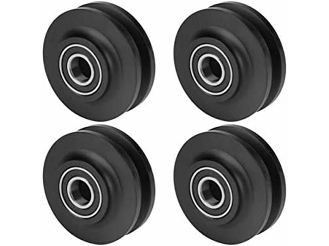 Roda De Rolo Com Sulco Em U Para Portas E Janelas, Rodas De Reposição Robustas Para Academia, Adequadas Para Vários Modelos, 4 Peças Rnemitery