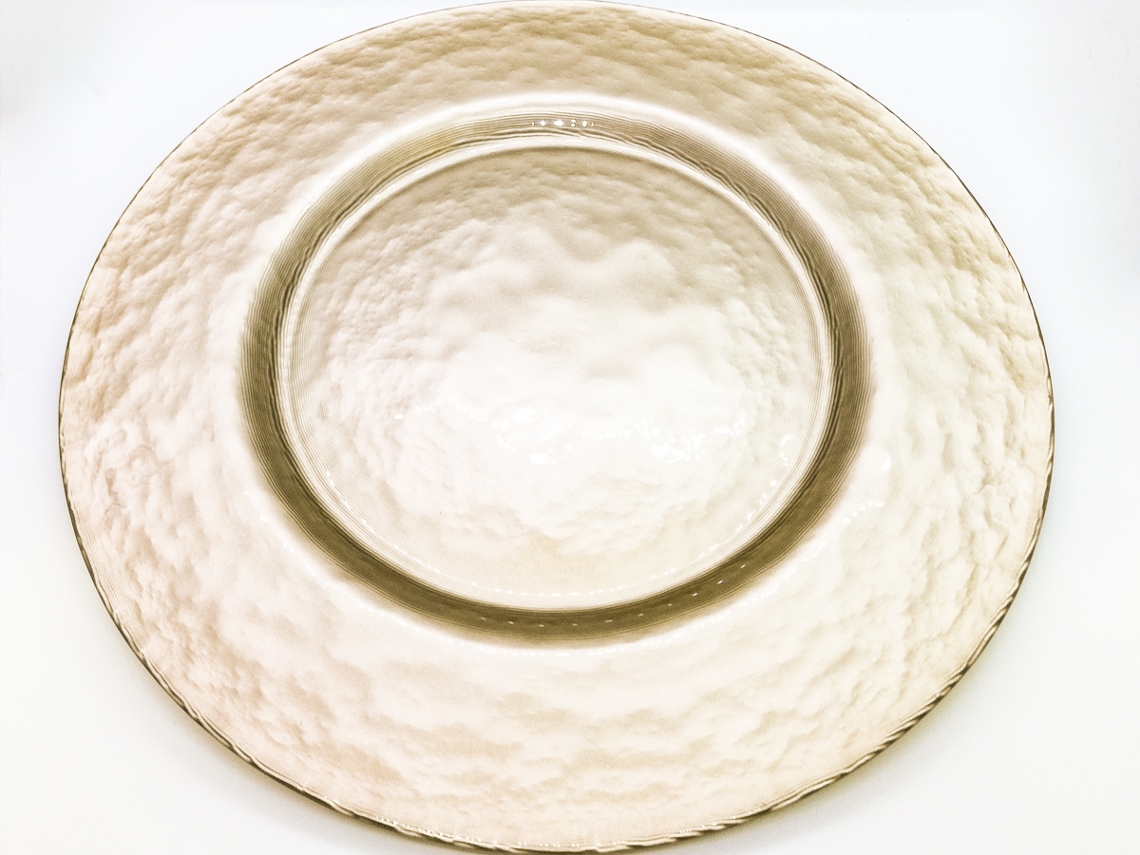 Prato Decorativo Walther-Glas Galaxie Ouro Branco 34cm