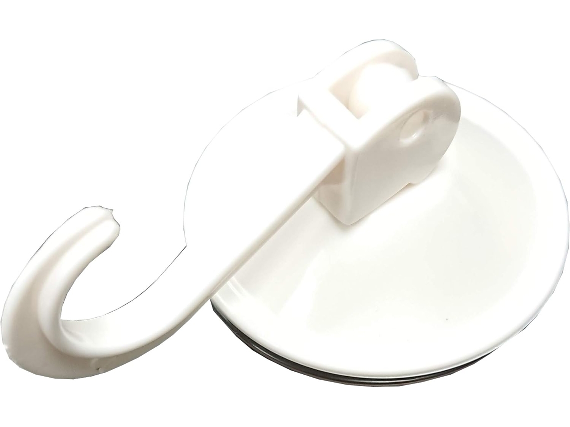 Conjunto De 4 Ganchos De Ventosa Brancos, 45 Mm