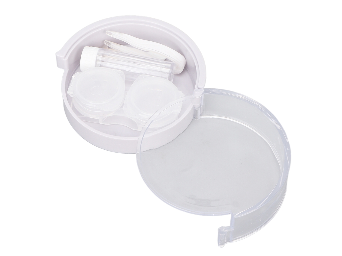 Kit De Caixa Para Lentes De Contato Remoção E Cuidado Portátil