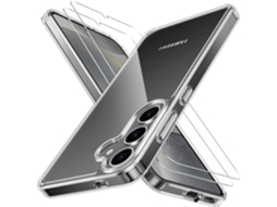 Capa Amarelação Proteção Antichoque Para Samsung Galaxy S24 Hongwe. Transparente