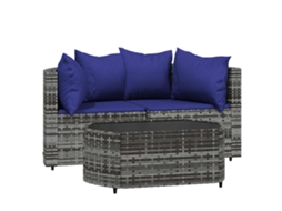 Garden Lounge Set, Garden Lounge Sets Vidaxl Cinzeto Rattan / Vime (n/a)