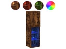 Tv Cabinet, Tv Cabinets Vidaxl Marrom Madeira Processada (30.5 X 30 X 102 Cm)