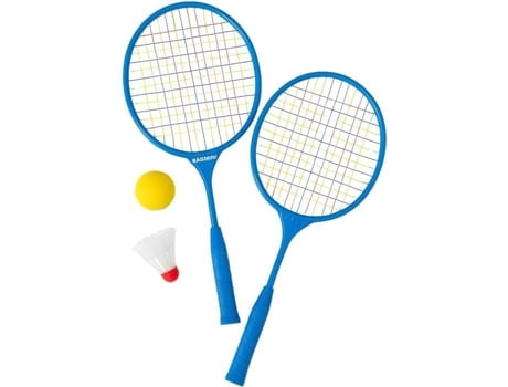 Conjunto De Badminton Júnior 2 Raquetes Curtas 45 Cm Com Volante E Bola De Espuma Para Crianças Cor Aleatória Tous À La Plage