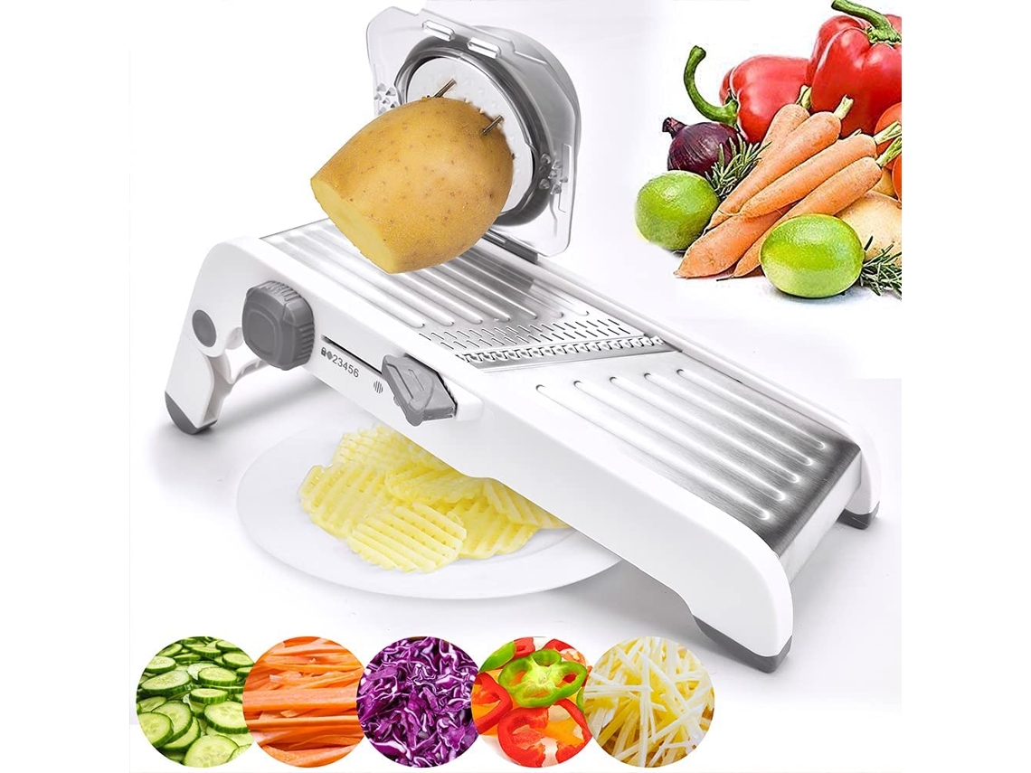 Fatiador de Legumes Ultra afiado com Espessura de Corte Ajustável, Utensílio de Cozinha. MDUG