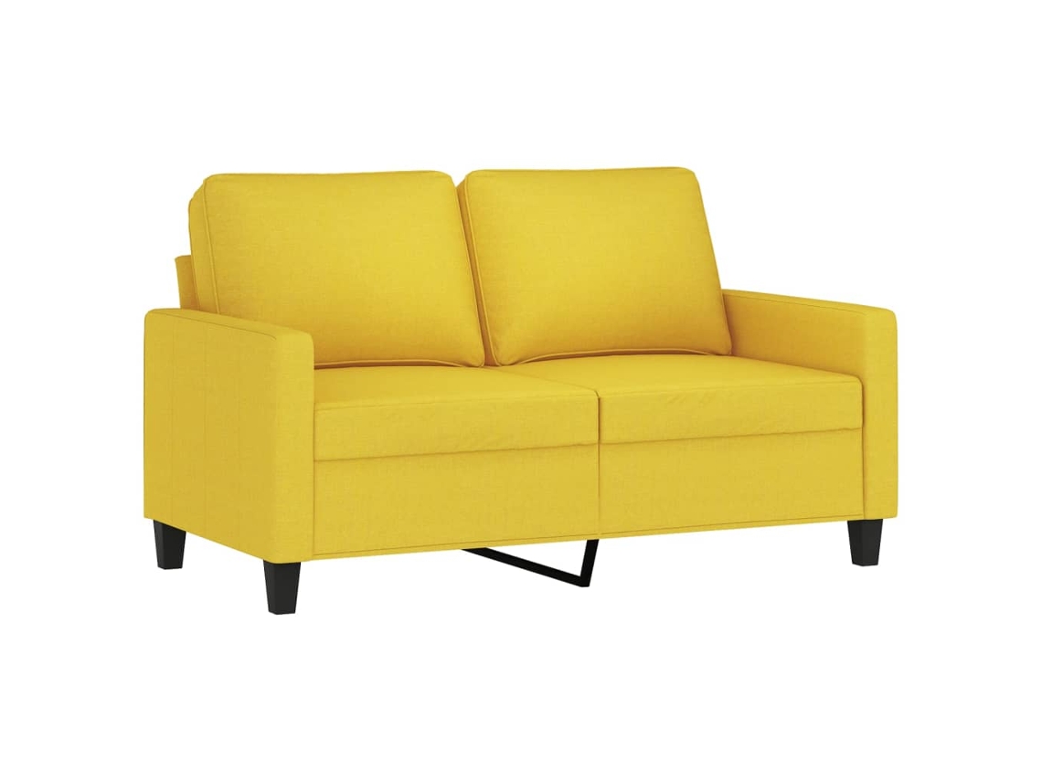 2-seater Sofa, 2-seater Sofas Vidaxl Amarelo Tecido (n/a)