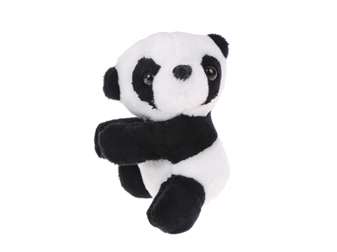 Clipe De Pelúcia Urso Panda Criativo 4 Polegadas Preto E Branco Para Meninos Meninas Brinquedo