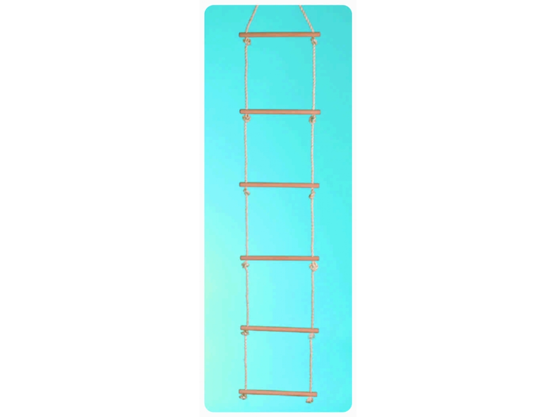 Escada De Corda Nhf, Brinquedo Para Escalada, 6 Degraus, 2 Metros